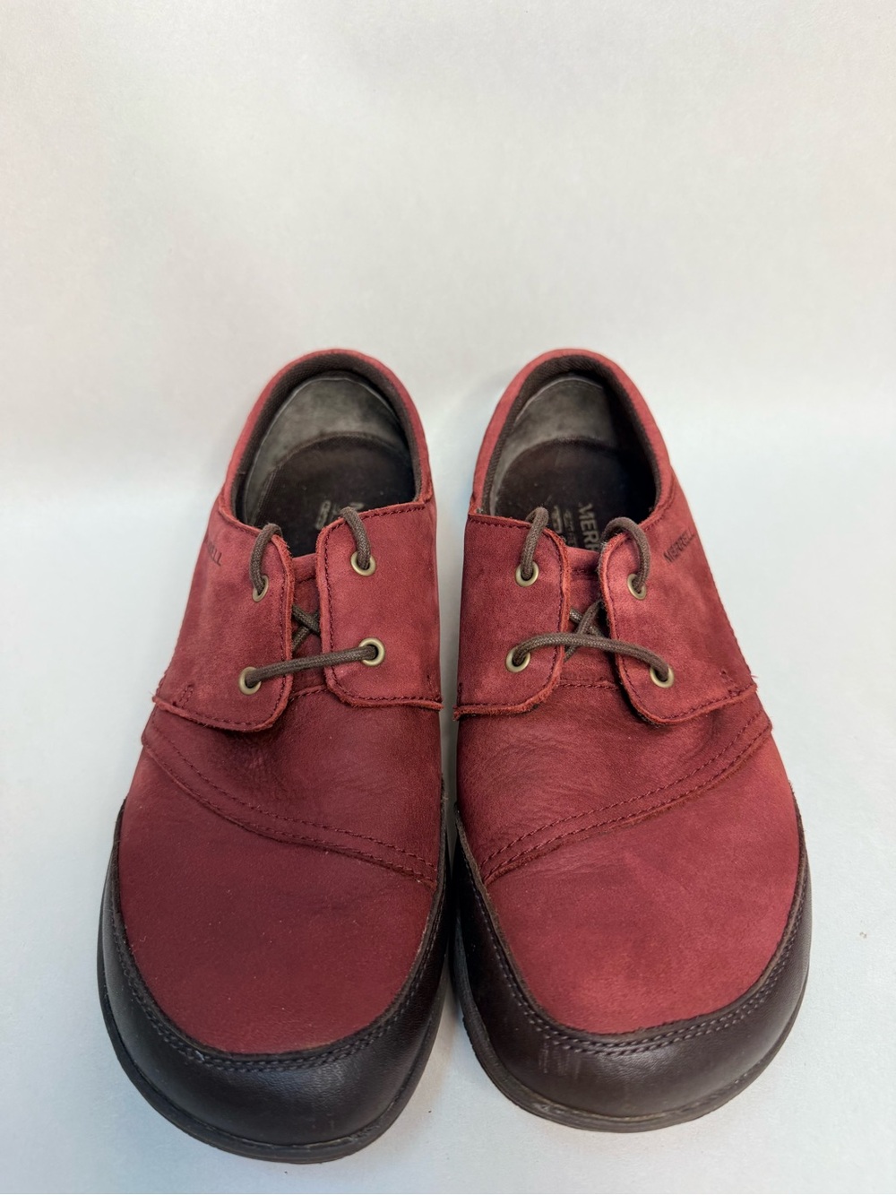 Merrell Dassie Tie Deep Oxford Shoes Womens 7.5 Lace Up Leather Burgundy